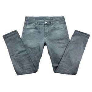 COS‎ Jeans Mens Fit 32/32 Black Denim slim leg Mid Rise tapered zip Fly